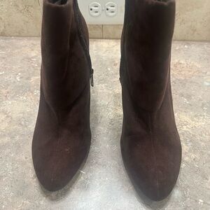 Marc Fisher Dark Brown Ankle Booties